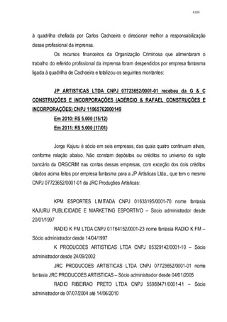 Relatório CPMI do Cachoeira parte 2