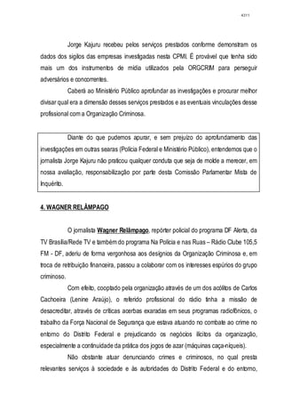 Relatório CPMI do Cachoeira parte 2