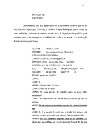 Relatório CPMI do Cachoeira parte 2