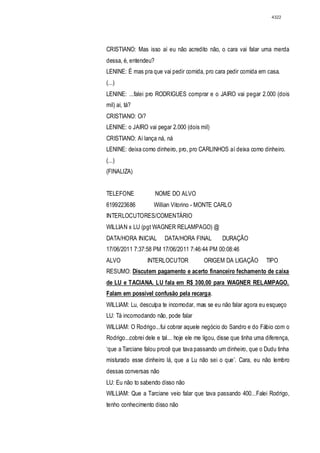 Relatório CPMI do Cachoeira parte 2