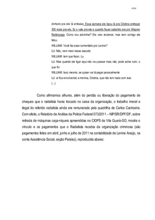 Relatório CPMI do Cachoeira parte 2