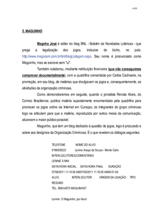 Relatório CPMI do Cachoeira parte 2