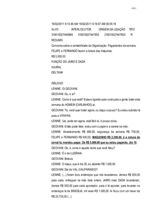 Relatório CPMI do Cachoeira parte 2