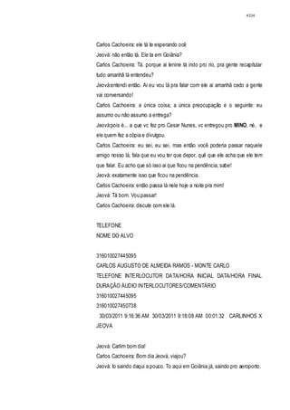 Relatório CPMI do Cachoeira parte 2