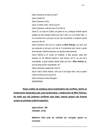 Relatório CPMI do Cachoeira parte 2