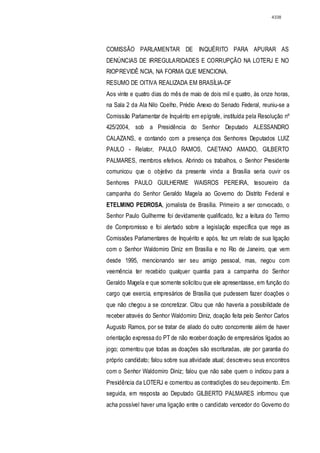 Relatório CPMI do Cachoeira parte 2