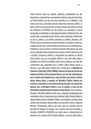 Relatório CPMI do Cachoeira parte 2