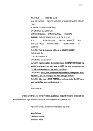 Relatório CPMI do Cachoeira parte 2