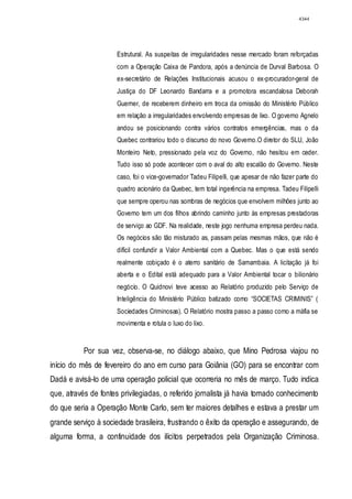 Relatório CPMI do Cachoeira parte 2