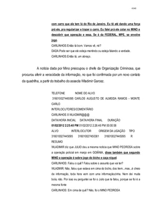 Relatório CPMI do Cachoeira parte 2