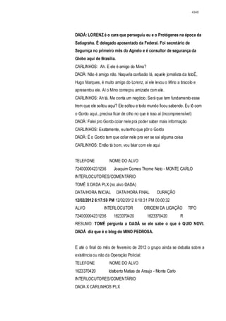 Relatório CPMI do Cachoeira parte 2