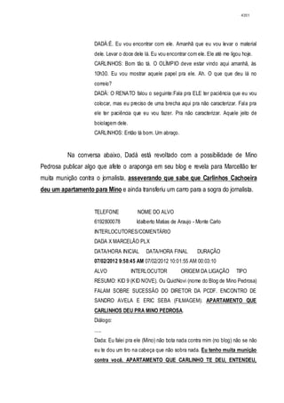 Relatório CPMI do Cachoeira parte 2