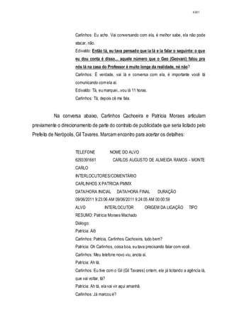 Relatório CPMI do Cachoeira parte 2