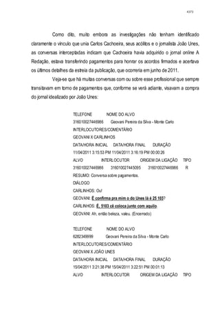 Relatório CPMI do Cachoeira parte 2