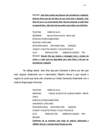 Relatório CPMI do Cachoeira parte 2