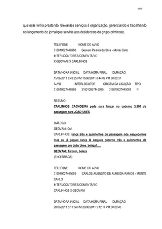 Relatório CPMI do Cachoeira parte 2