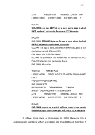 Relatório CPMI do Cachoeira parte 2