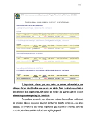 Relatório CPMI do Cachoeira parte 2