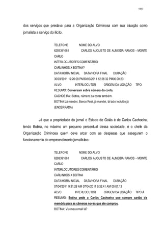 Relatório CPMI do Cachoeira parte 2