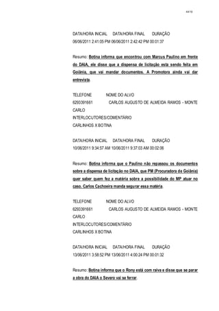 Relatório CPMI do Cachoeira parte 2