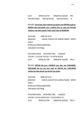 Relatório CPMI do Cachoeira parte 2