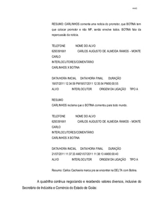 Relatório CPMI do Cachoeira parte 2