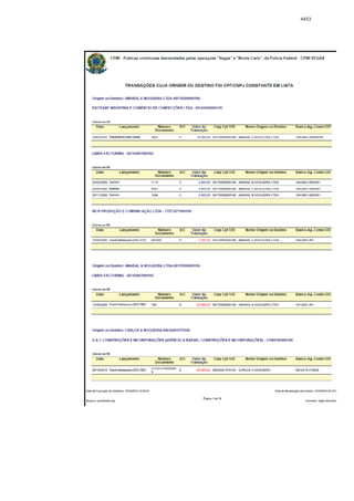 Relatório CPMI do Cachoeira parte 2