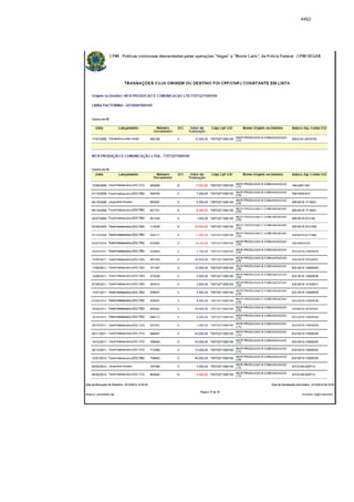 Relatório CPMI do Cachoeira parte 2
