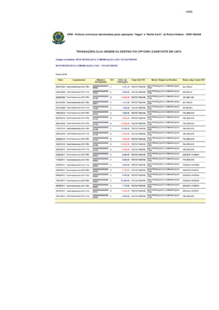 Relatório CPMI do Cachoeira parte 2