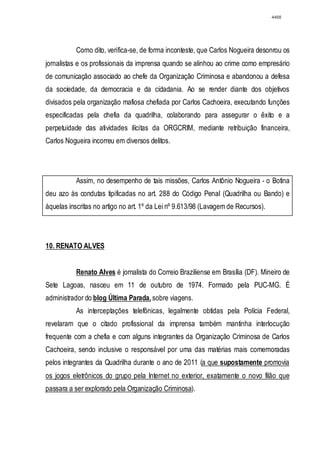 Relatório CPMI do Cachoeira parte 2