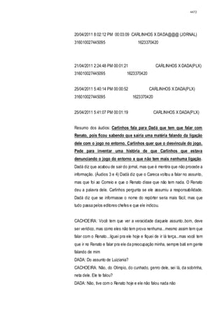 Relatório CPMI do Cachoeira parte 2