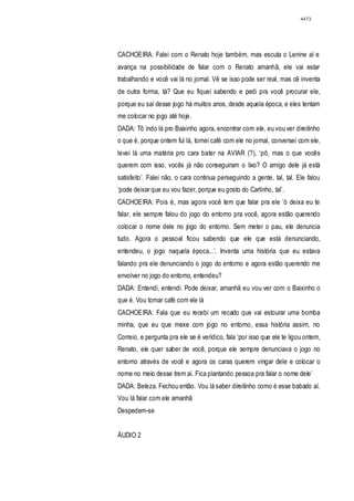 Relatório CPMI do Cachoeira parte 2