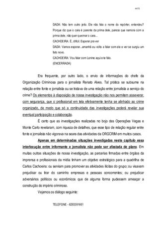 Relatório CPMI do Cachoeira parte 2