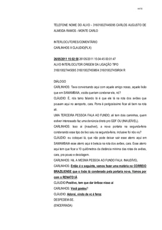 Relatório CPMI do Cachoeira parte 2