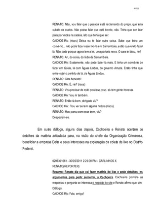 Relatório CPMI do Cachoeira parte 2