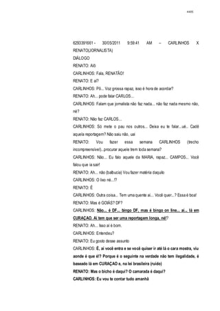 Relatório CPMI do Cachoeira parte 2