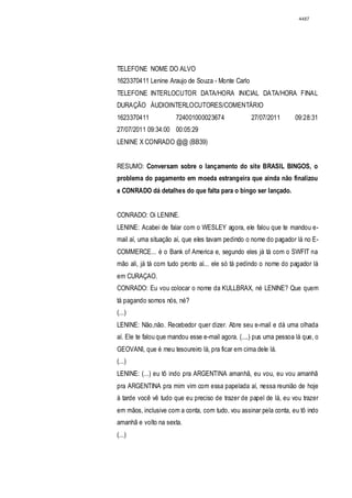 Relatório CPMI do Cachoeira parte 2