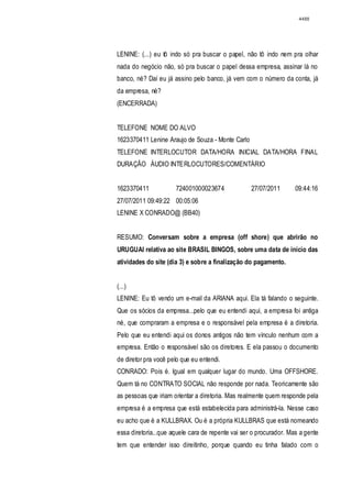 Relatório CPMI do Cachoeira parte 2