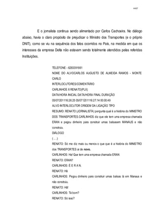 Relatório CPMI do Cachoeira parte 2