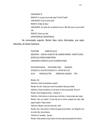 Relatório CPMI do Cachoeira parte 2