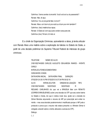 Relatório CPMI do Cachoeira parte 2
