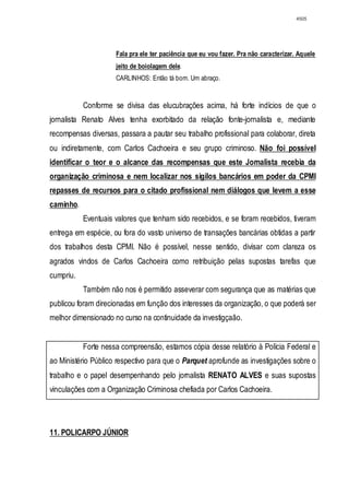 Relatório CPMI do Cachoeira parte 2