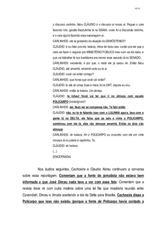 Relatório CPMI do Cachoeira parte 2