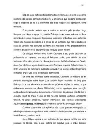 Relatório CPMI do Cachoeira parte 2