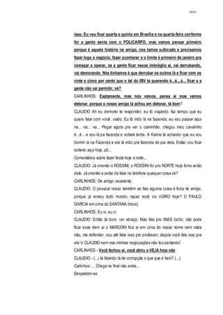 Relatório CPMI do Cachoeira parte 2