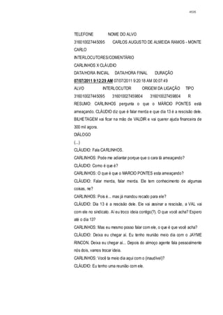 Relatório CPMI do Cachoeira parte 2