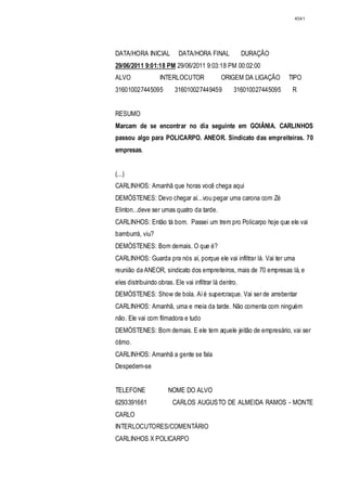 Relatório CPMI do Cachoeira parte 2