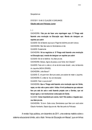 Relatório CPMI do Cachoeira parte 2