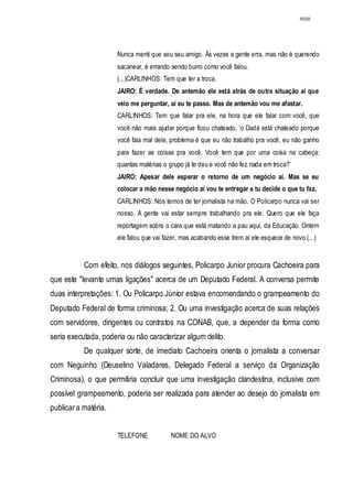 Relatório CPMI do Cachoeira parte 2