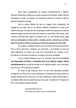 Relatório CPMI do Cachoeira parte 2